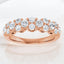 1.00 ctw Round Lab Grown Diamond Band in 14kt Rose Gold