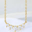 0.33 ctw Round Lab Grown Diamond Graduated Necklace in 14kt Yellow Gold