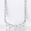 0.33 ctw Round Lab Grown Diamond Graduated Necklace in 14kt White Gold