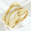 0.07 ctw Round Diamond Freeform Ring in 14kt Yellow Gold