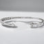 5.8 mm Chain Link Hinged Bangle Bracelet in 925 Sterling Silver