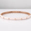 Pink Enamel and Diamond Accent Bracelet in 14kt Rose Gold