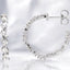 2.00 ctw Multi-Shape Lab Grown Diamond Hoop Earrings in 14kt White Gold