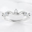 0.08 ctw Round Diamond Wavy Ring in 925 Sterling Silver