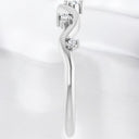 0.08 ctw Round Diamond Wavy Ring in 925 Sterling Silver