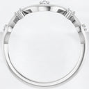 0.08 ctw Round Diamond Wavy Ring in 925 Sterling Silver