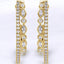 1.20 ctw Round and Marquise Lab Grown Diamond Hoop Earrings in 14kt Yellow Gold