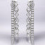 1.20 ctw Round and Marquise Lab Grown Diamond Hoop Earrings in 14kt White Gold