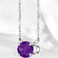 Oval Horizontal Gemstone Pendant in 925 Sterling Silver