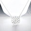 0.19 ctw Diamond Sunburst Necklace in 925 Sterling Silver