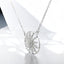 0.19 ctw Diamond Sunburst Necklace in 925 Sterling Silver