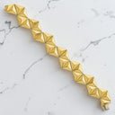 Zig-Zag Cube Bracelet in 14kt Yellow Gold