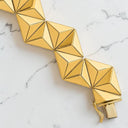 Zig-Zag Cube Bracelet in 14kt Yellow Gold