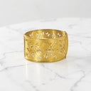 Hammered Finish Butterfly Hinged Bangle Bracelet in 14kt Yellow Gold