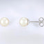 White Freshwater Cultured Pearl Earrings in 925 Sterling Silver