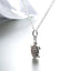 0.35 ctw Champagne Diamond Turtle Pendant in 925 Sterling Silver