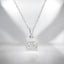 3.00 carat Round Moissanite Solitaire Pendant in 925 Sterling Silver