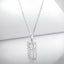 3.00 carat Round Moissanite Solitaire Pendant in 925 Sterling Silver