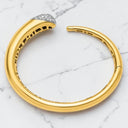 Pavé Diamond Hinged Cuff Bracelet in 18kt Yellow and White Gold