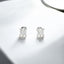 2.00 ctw Princess Cut Moissanite Stud Earrings in 925 Sterling Silver