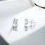 2.00 ctw Princess Cut Moissanite Stud Earrings in 925 Sterling Silver