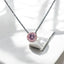 Cubic Zirconia Halo Pendant in 925 Sterling Silver