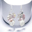 Pink Keshi Freshwater Cultured Pearl Earrings in 925 Sterling Silver