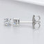 1.00 ctw Round Brilliant Cut Lab Grown 4-Prong Diamond Stud Earrings in 14kt White Gold