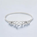 Celtic Bangle Bracelet in 925 Sterling Silver