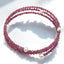 19.00 ctw Pink Tourmaline and Freshwater Cultured Pearl Flex Bracelet