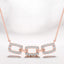 0.33 ctw Round Lab Grown Diamond Chain Link Necklace in 14kt Rose Gold