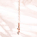 0.33 ctw Round Lab Grown Diamond Chain Link Necklace in 14kt Rose Gold