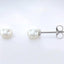 White Freshwater Cultured Pearl Earrings in 925 Sterling Silver