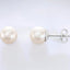 White Freshwater Cultured Pearl Earrings in 925 Sterling Silver