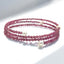 19.00 ctw Pink Tourmaline and Freshwater Cultured Pearl Flex Bracelet