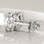 1.11 ctw Round Lab Grown Diamond Clover Stud Earrings in 14kt White Gold