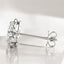 1.11 ctw Round Lab Grown Diamond Clover Stud Earrings in 14kt White Gold