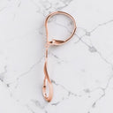 0.45 ctw Round Diamond Swirl Dangle Earrings in 14kt Rose Gold