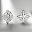 0.66 ctw Round Lab Grown Diamond Halo Stud Earrings in 925 Sterling Silver