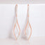 0.39 ctw Round Lab Grown Diamond Swirl Dangle Earrings in 14kt Rose Gold