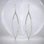 0.20 ctw Lab Grown Diamond Marquise-Shaped Dangle Earrings in 925 Sterling Silver