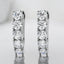 4.00 ctw Round Lab Grown Diamond Petite Drop Earrings in 14kt White Gold