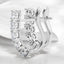 4.00 ctw Round Lab Grown Diamond Petite Drop Earrings in 14kt White Gold