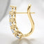 4.00 ctw Round Lab Grown Diamond Petite Drop Earrings in 14kt Yellow Gold