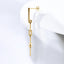 0.26 ctw Round Lab Grown Diamond Paperclip Dangle Earrings in 14kt Yellow Gold