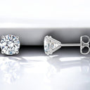 Round Lab Grown Diamond Stud Earrings