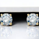 Round Lab Grown Diamond Stud Earrings