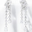 9.50 ctw Multi-Shape Lab Grown Diamond Dangle Earrings in 14kt White Gold