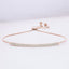 0.50 ctw Round Lab Grown Diamond Pavé Adjustable Bolo Bracelet in 14kt Rose Gold