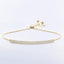 0.50 ctw Round Lab Grown Diamond Pavé Adjustable Bolo Bracelet in 14kt Yellow Gold